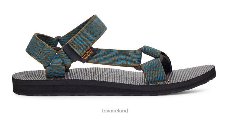Teva Footwear Original Universal 6TN4R36 Layered Rock Dark Olive-Blue Coral - Click Image to Close